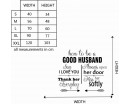 How To Be A Good Husband Quotes Wall Art Stickers
